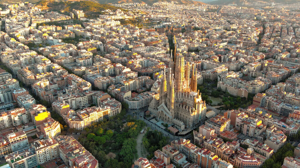 Barcelona Sagrada Familia, Spanien