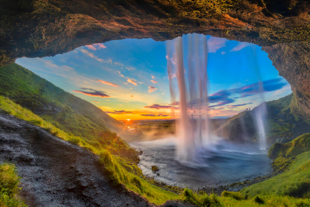 Island Wasserfall Seljalandfoss