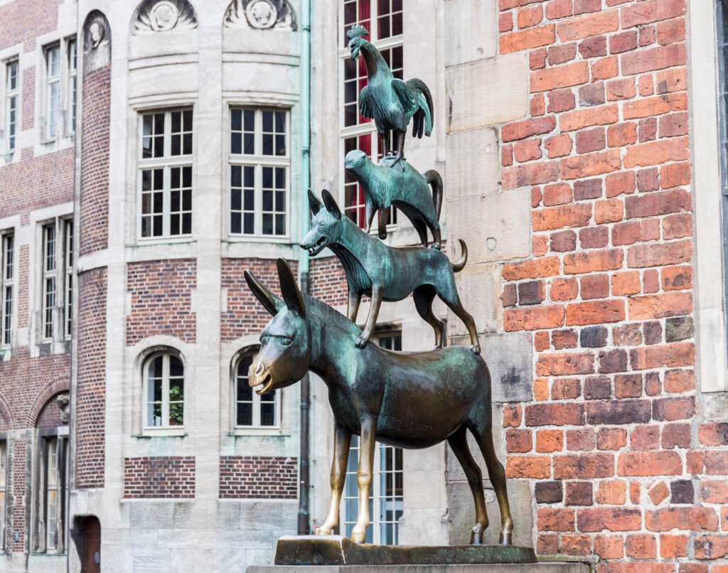 Ferienstraßen, Märchenstraße, Bremen, Stadtmusikanten