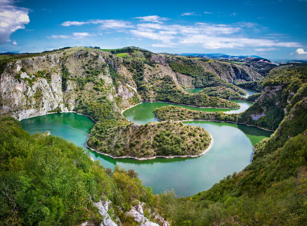 Serbien Flusslandschaft