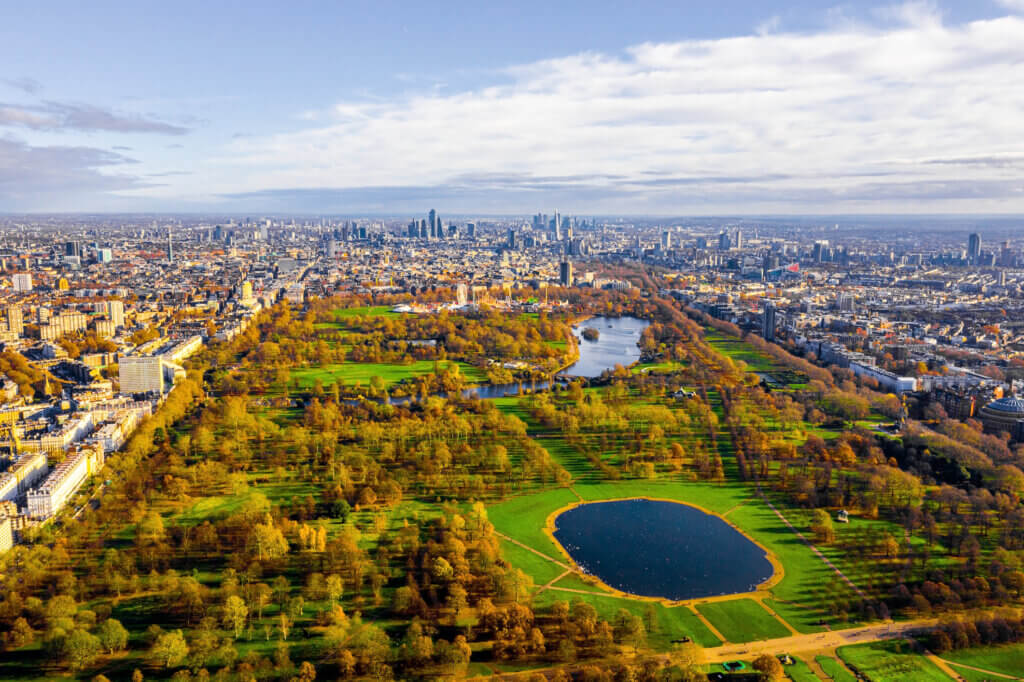 Hyde park in London England