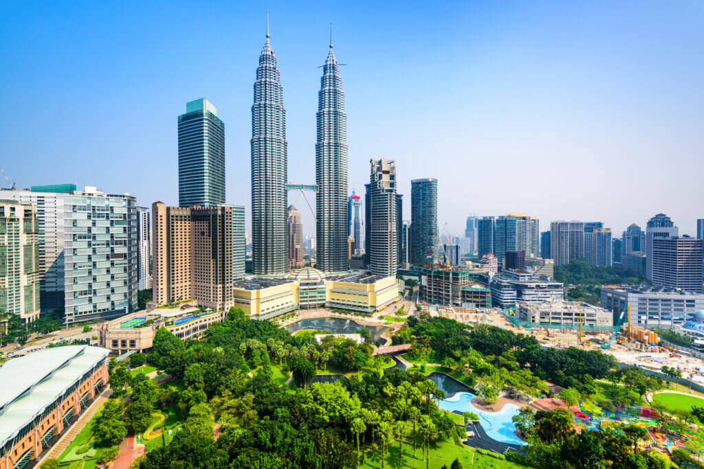 Skyline von Kuala Lumpur, Malaysia