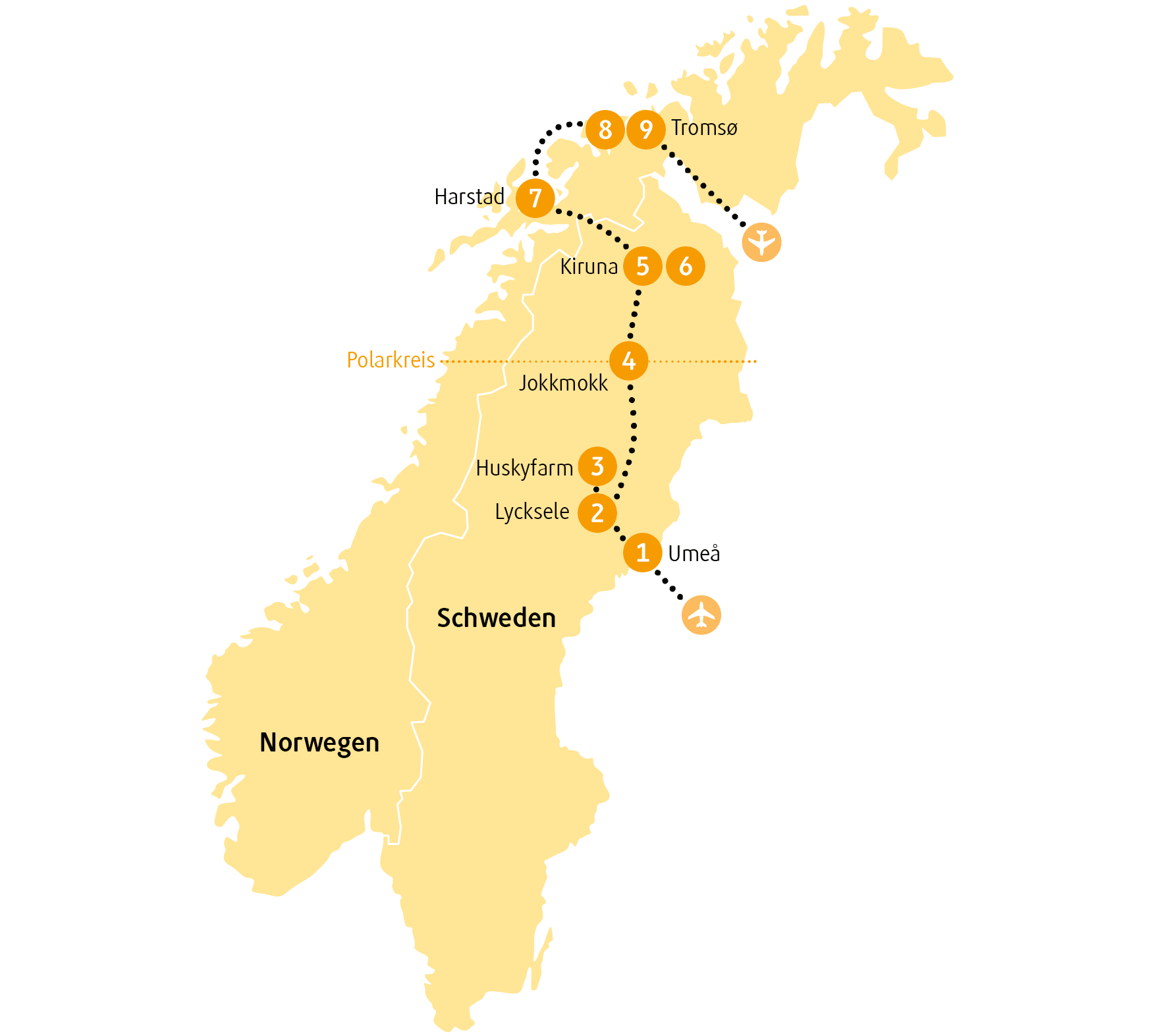 Chamäleon Erlebnis-Reise Schweden & Norwegen »Lappland«