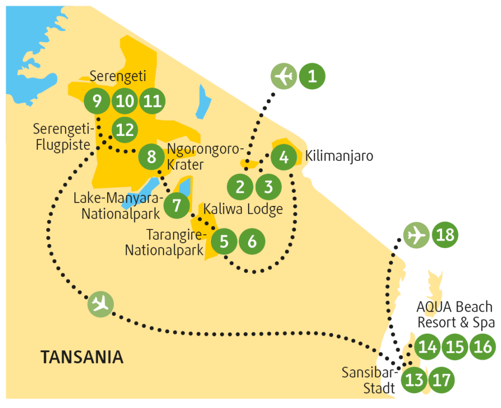 Chamäleon Tanasia »Baobab« Route