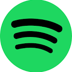 Das Bild zeigt das Spotify-Logo: drei schwarze geschwungene Linien, die an Radiowellen erinnern, zentriert auf einem leuchtend grünen, kreisförmigen Hintergrund.